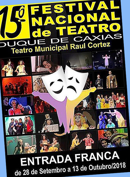Teatro Municipal Raul Cortez recebe mais uma edição do Festival Nacional de Teatro de Duque de Caxias