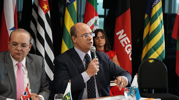 Witzel propõe criação de comissão de governadores para combater tráficos de drogas e armas Imagem 1 Danilo Oliveira RJ