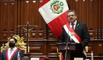 Presidente interino do Peru anuncia renúncia ao cargo Divulgacao Congresso do Peru Reuters