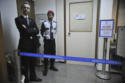 Foto: jornal capital caxias_Os documentos da “Operação Vegas” estão em uma sala de segurança no Senado/ Antonio Cruz-ABr